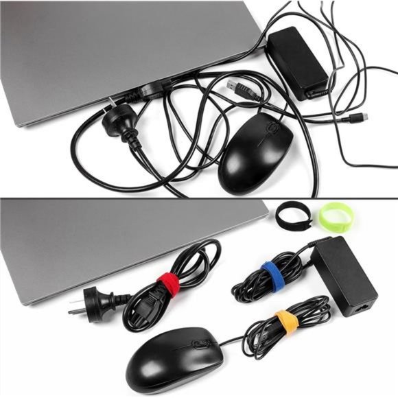 110PCS Cord Organizer 8 × 1/2" Reusable Cable Ties with Hook and Loop - Picture 4 of 8